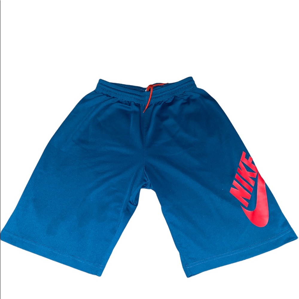 Youth Boys Nike Shorts Blue/Orange - Picture 2 of 4
